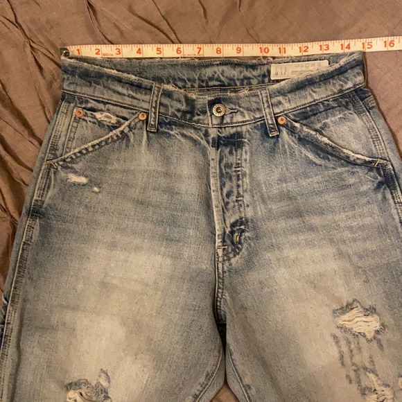 Nwot 1969 Premium High Rise Distressed Carpenter Jeans sz 6/28 - Picture 4 of 12